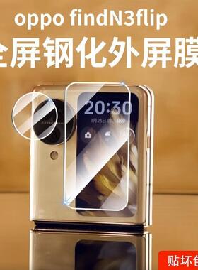 适用于oppofindn3flip手机膜findn2filp外屏膜OPPO折叠钢化膜findn3/2flip镜头膜小屏幕保护膜贴膜PHT110