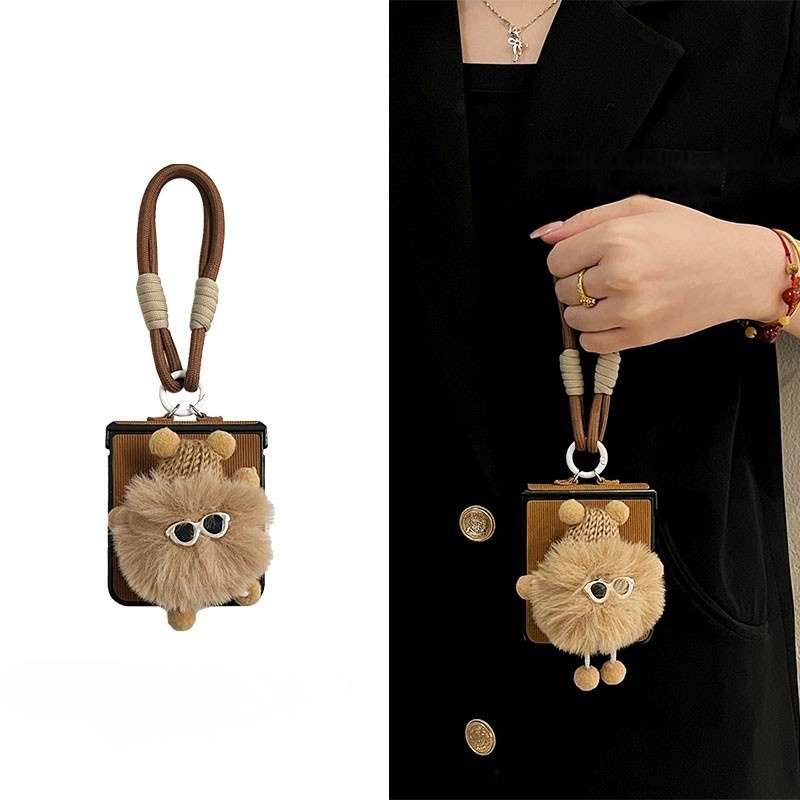 适用小米MixFlip2折叠屏华为Purax手机壳荣耀MagicVFlip2壳膜一体包中轴三星zflip7摩托罗拉Razr50毛绒6挂绳