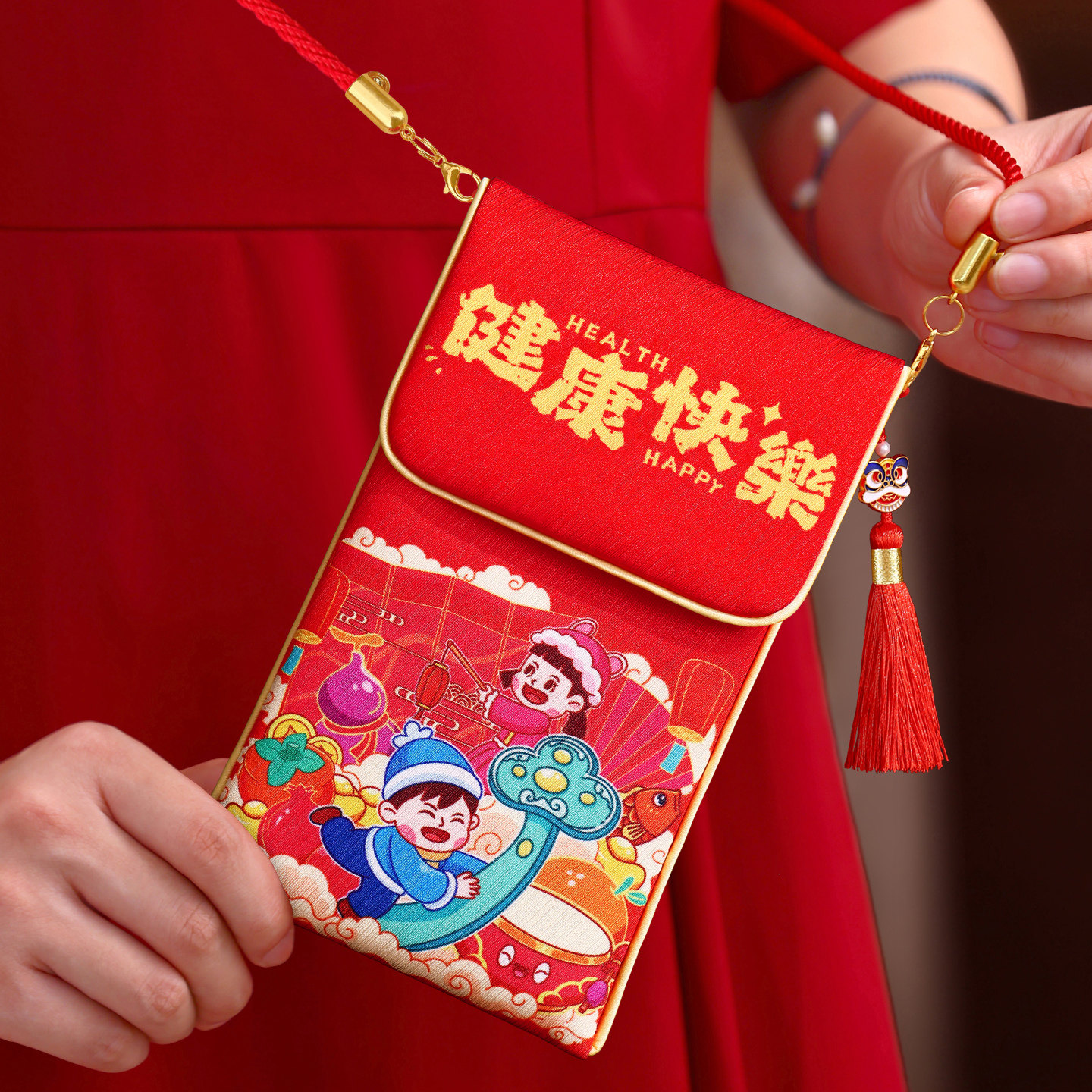 红包袋2026新款创意马年给儿童宝宝压岁包新年过年高级感布艺创意