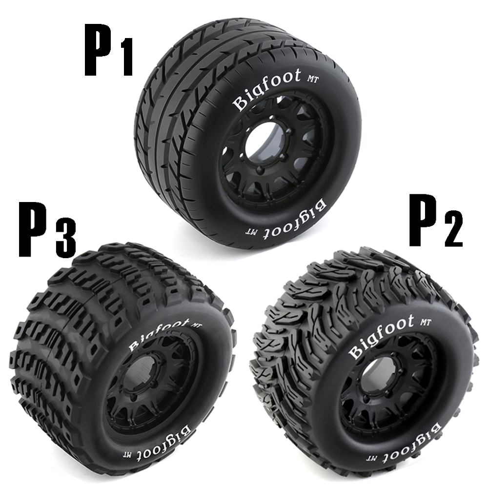 1:10大脚轮胎traxxas田宫HPI京商arrma竞速赛卡车轮毂12-14mm P1