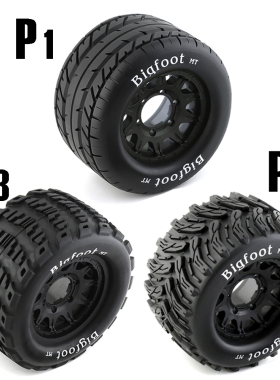 1:10大脚轮胎traxxas田宫HPI京商arrma竞速赛卡车轮毂12-14mm P1