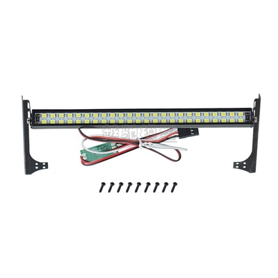 1/10仿真攀爬车灯条 牧马人车顶灯双排射灯 SCX10 D90 TRX4探照灯