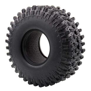 D90 1.9寸攀爬车仿真碎石轮胎 120mm攀爬胎皮 SCX10 带内胆 CC01