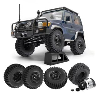 胎R339 LC71易控TRX4金属轮毂 RS红蜘蛛1 10攀爬车瑞泰LC76入侵者