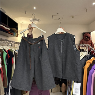 X25 配腰带 休闲裤 850 新简约通勤风直筒七分裤