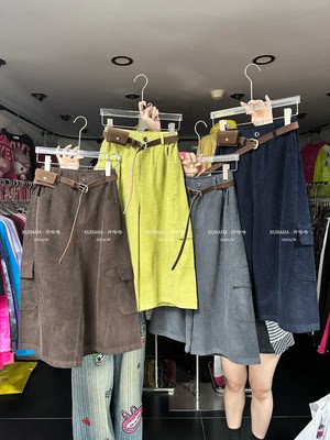 秋上新休闲阔腿工装裤(配腰带) YS1-8011