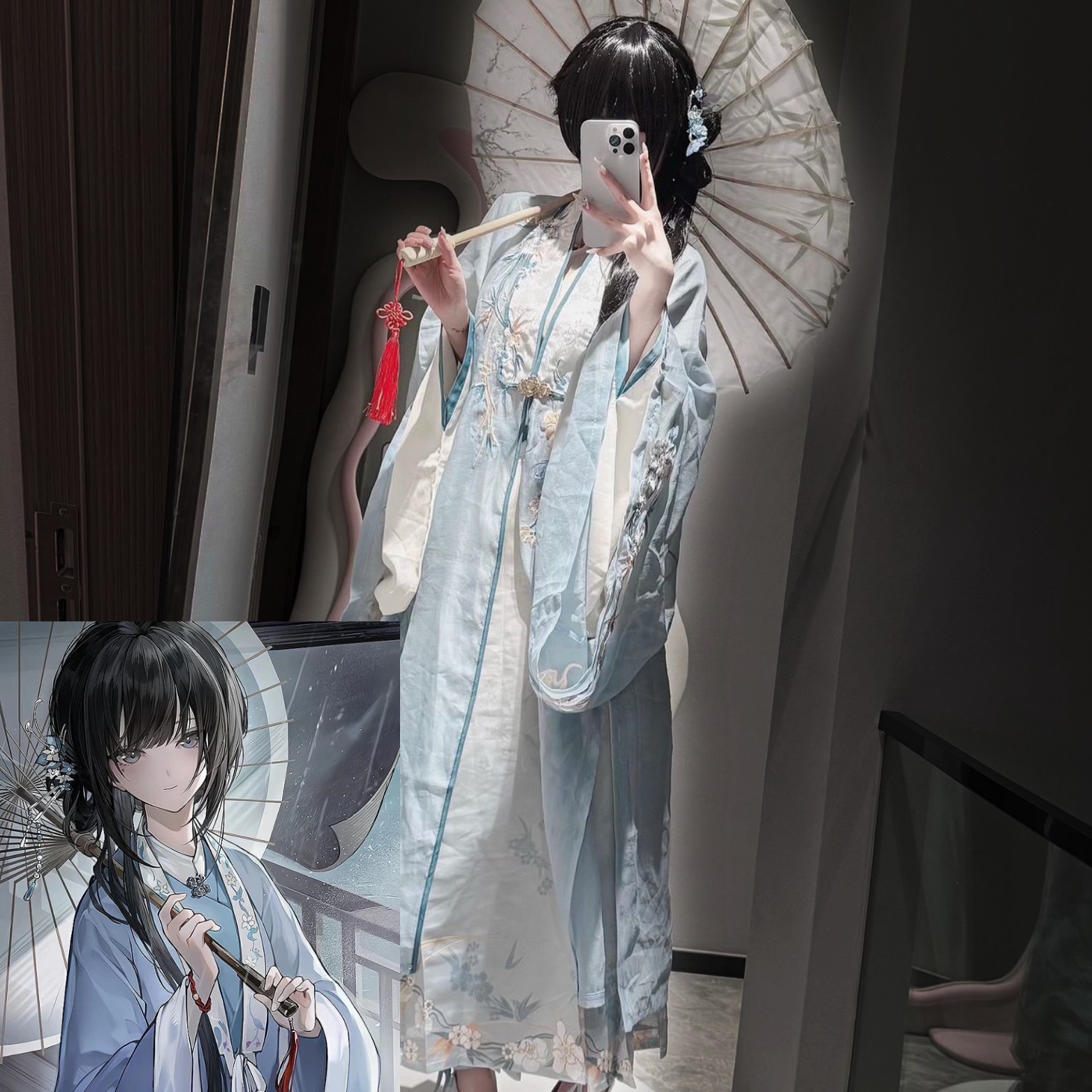 饿殍明末千里行cos满穗cos服明制立领长衫一片式马面裙重工绣花