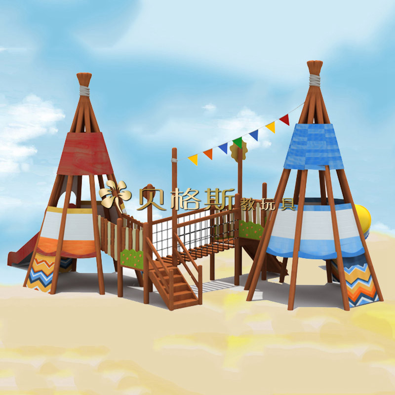 kindergarten Residential quarters Park square large wooden  Slide outdoors Tent Cabin combination woodiness Slide combinationin the Toy/Childs/Puzzle/Building block/Model , Pleasure/Teaching Equipment/Large facilities , Large modular play equipment  category - from Buy2taobao.com to provide professional Taobao agent buy service