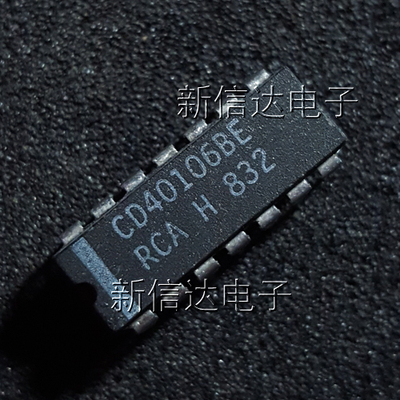 CD40106BE  原码进口芯片  自家现货测试好 【直插DIP14】