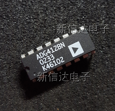 ADG412BN   原码进口芯片  自家现货测试好 【直插DIP16】