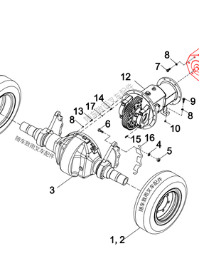 叉车行走电机AEIPD252-130000-00杭电叉CPD30-ALJ2-IL/ILD XA 3T