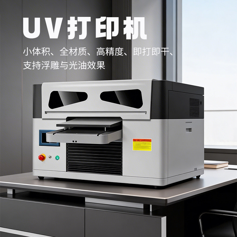 uv打印机小型平板3d彩色浮雕打印喷绘机a4金属照片广告印刷机a3