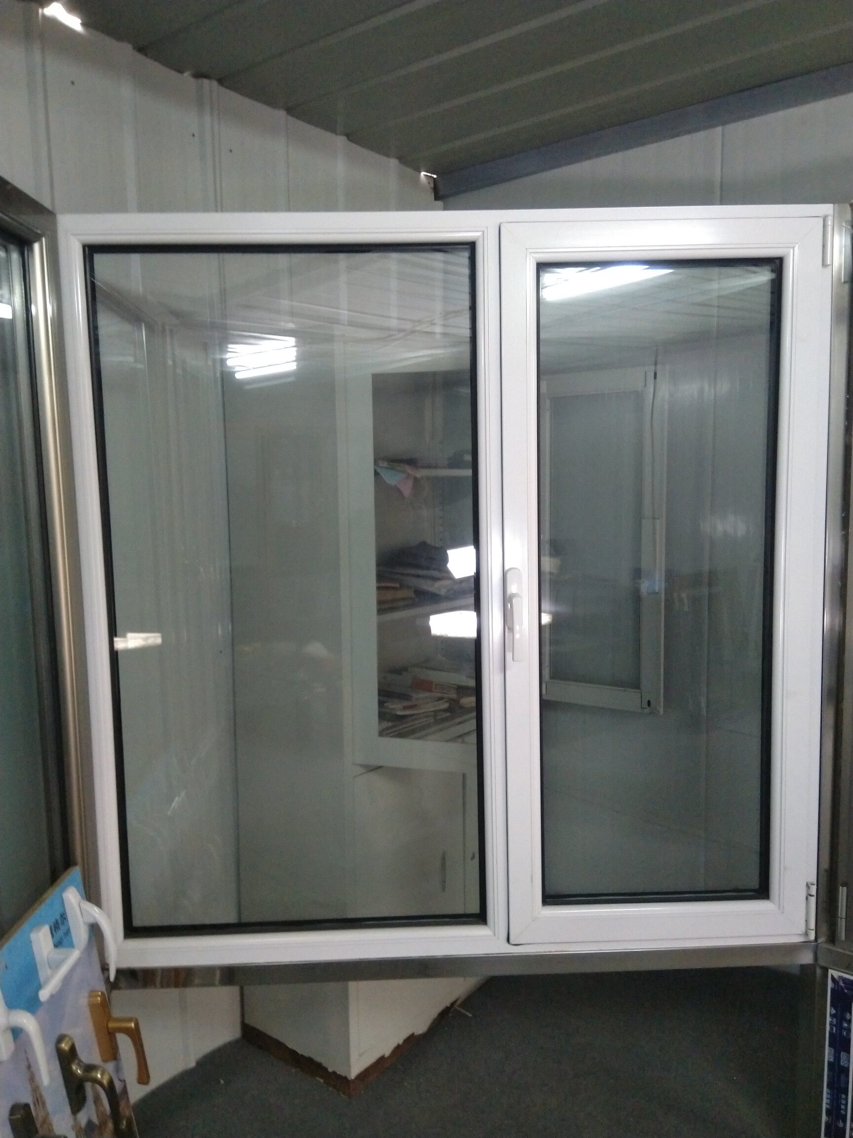 天津金鹏55系列内平开断桥铝封阳台玻璃窗含安装隔热铝门窗气密性