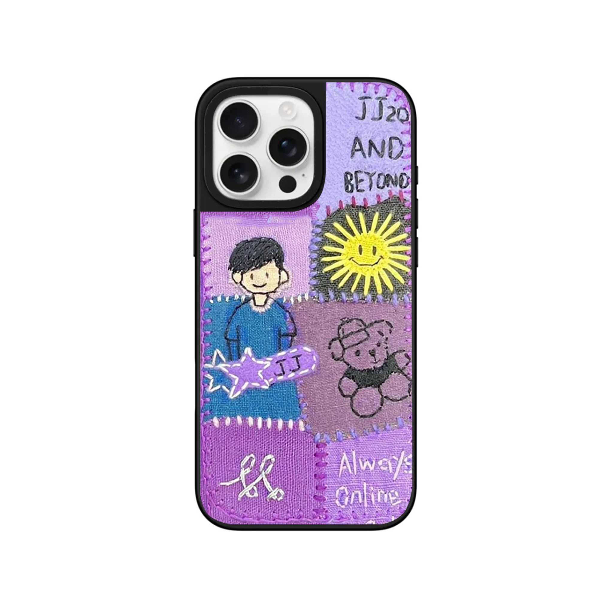 JJ斜刘海专辑编织手机壳