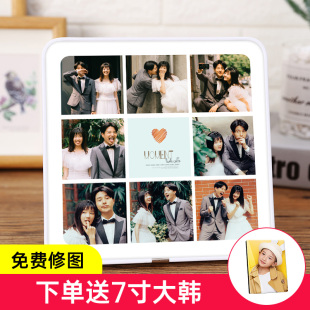 九宫格相框摆台照片定制挂墙创意相册框宝宝多张带打印洗相片