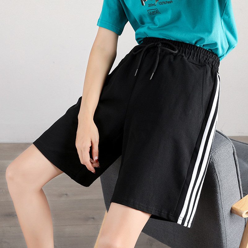 初高学生中考体育考试专用运动短裤女夏季跑步训练休闲阔腿五分裤