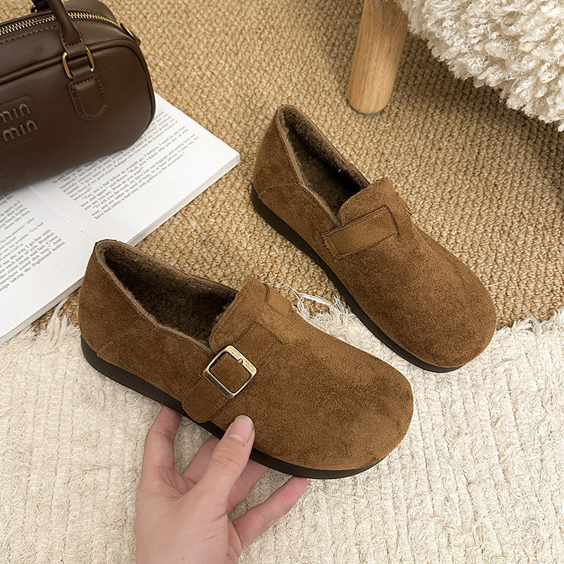 2025冬季新款女式全包加绒勃肯鞋外穿毛毛豆豆棉鞋防滑保暖雪地靴,女鞋,棉鞋,淘宝优惠券,粉丝福利购,淘宝优惠卷