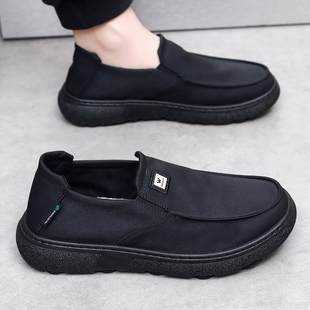 新款 透气防滑健步鞋 老北京布鞋 软底舒适不累脚帆布鞋 男式 2026春季
