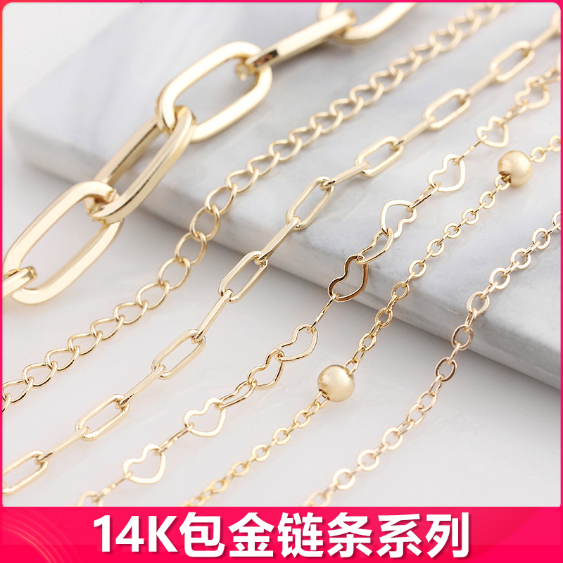 diy保色18k金毛衣包包耳饰链子