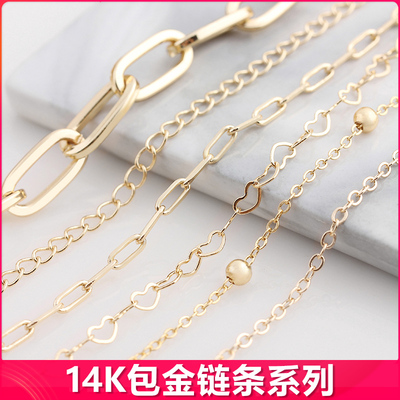 diy保色18k金毛衣包包耳饰链子