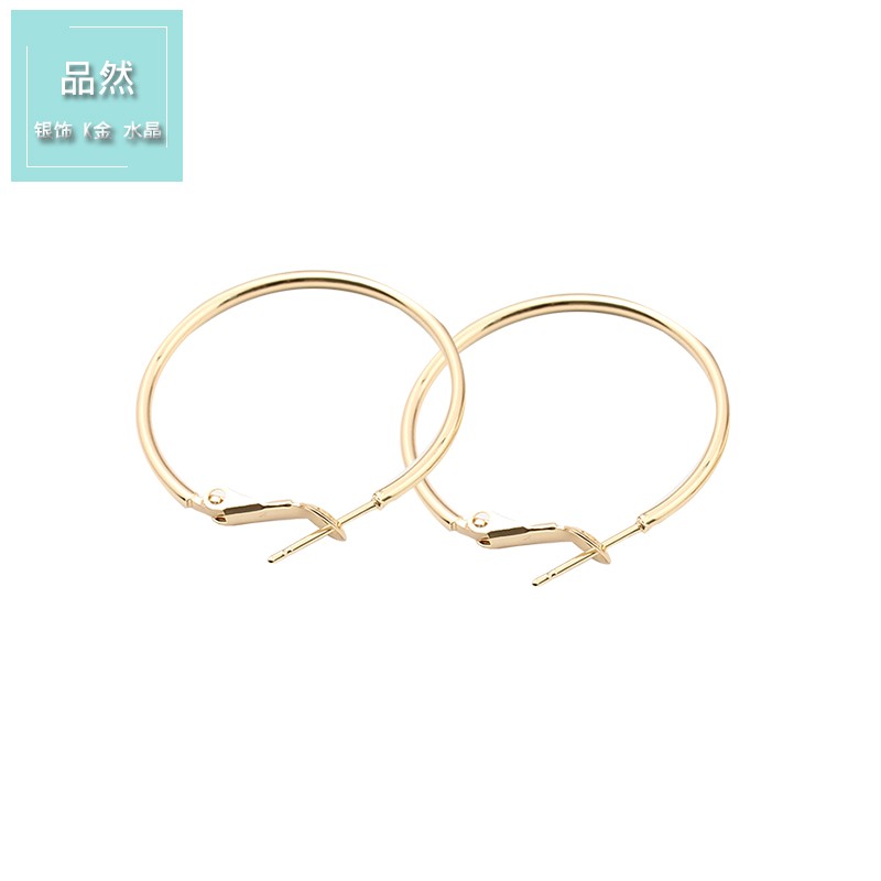 包金耳圈保色K金大耳环