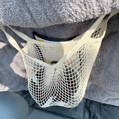 电动车收纳网兜前置储物篮子