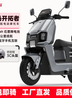 立马电动摩托车开拓者长续航通勤代步电动车72v38a石墨烯电池包邮