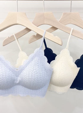 古妃52709美背无痕乳胶内衣女薄款后背交叉抹胸聚拢无钢圈文胸罩1