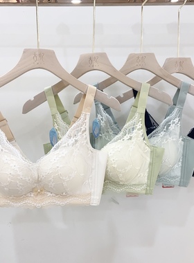 古妃31051小胸聚拢内衣女上薄下厚透气云感杯蕾丝收副乳上托文胸