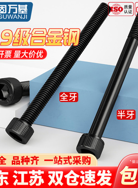 12.9级高强度螺栓杯头内六角螺丝加长圆柱头螺钉M1M2M3M4M5M6-M30