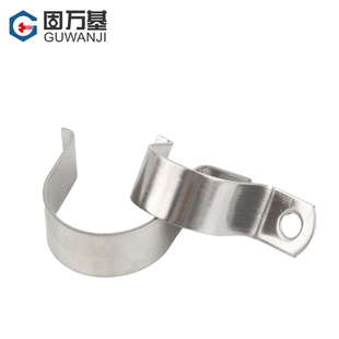 304不锈钢卡箍加厚单边管卡骑马卡马鞍卡U型卡子水管固定夹卡扣
