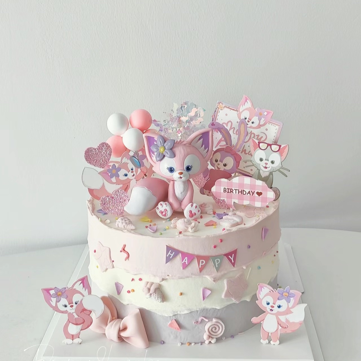 贝儿pvc材质蛋糕摆件网红川沙妲己粉色可爱小狐狸蛋糕装饰插牌,节庆用品/礼品,节日装扮用品,淘宝优惠券,粉丝福利购,淘宝优惠卷