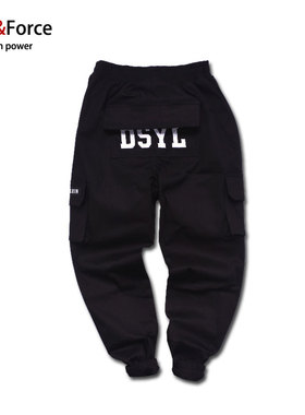 Ares＆Force潮牌束脚裤国潮男港风裤大码休闲裤男潮流chic工装男