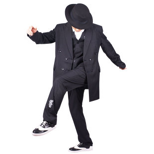 男西装外套popping裤子男衣服locking马甲演出服西服街舞表演服装