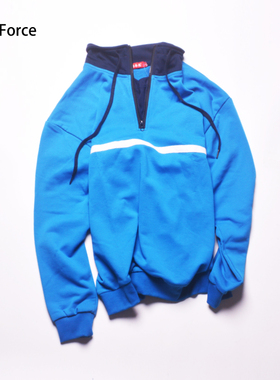 这就是王一博街舞4同款衣服明星韩版潮牌蓝色翻领字母卫衣宽松潮