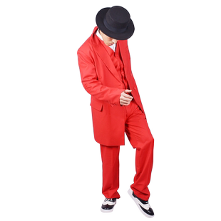 街舞表演服装popping裤子男西装外套男衣服locking马甲演出服西服