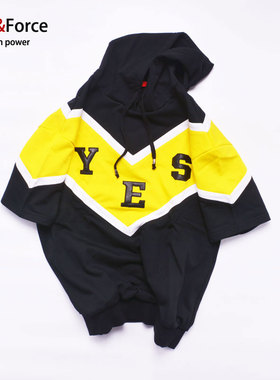 男装连带帽卫衣肥佬情侣短袖t恤特大码几何拼接撞色T加肥加大码胖