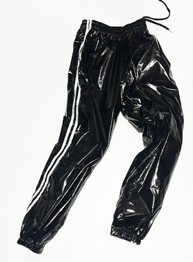 亮银色裤子黑色金色发光裤子嘻哈小脚裤街舞齐舞定制舞蹈演出裤