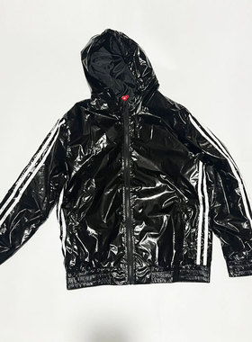 金属科技质感亮银色运动黑色金色撞色嘻哈情侣装齐舞街舞团队演出