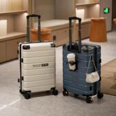 保罗行李箱铝框拉杆箱静音万向轮结实加厚旅行箱德国进口密码 箱