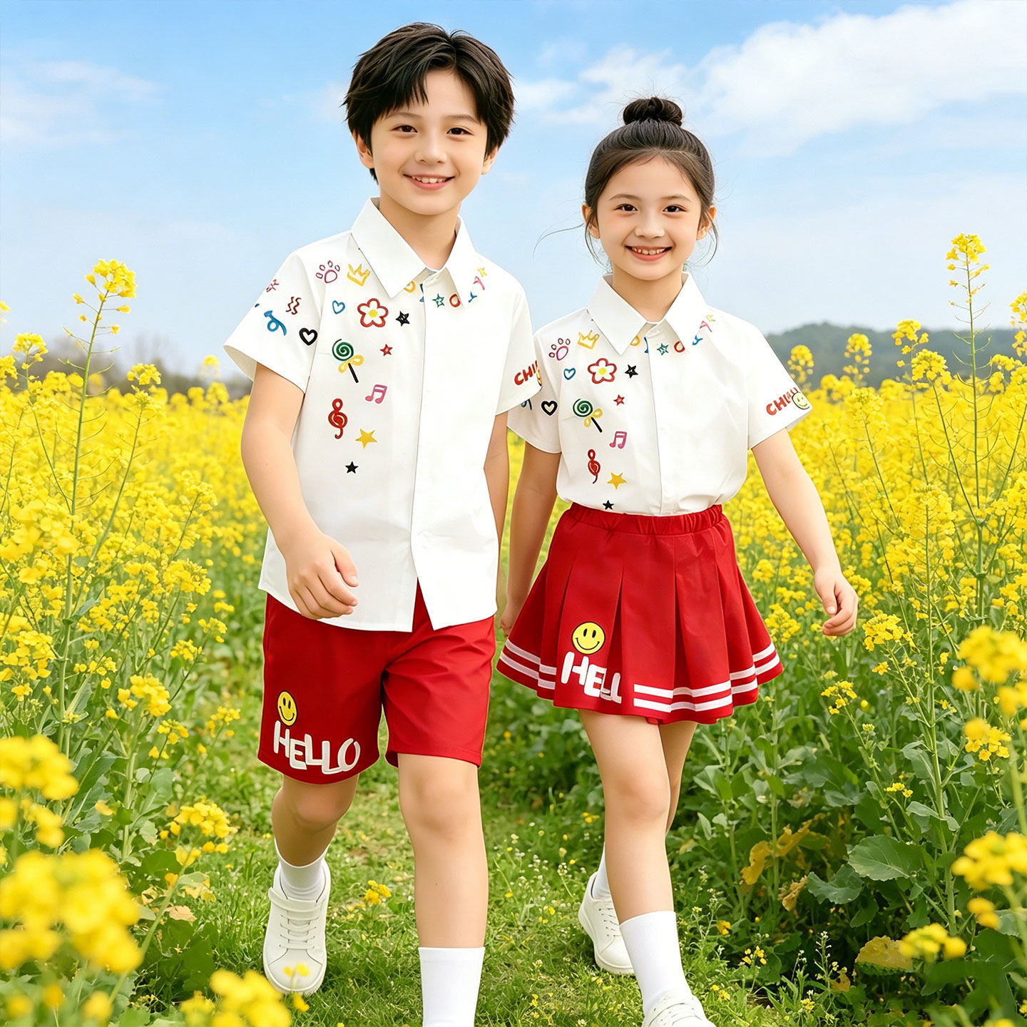 青春修炼手册在下珊瑚颂儿童舞蹈演出服装男女表演立春咏春半城沙