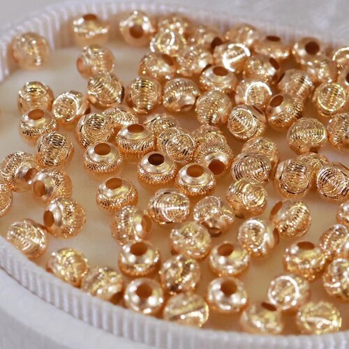 18K金珠配件diy手工珍珠手链