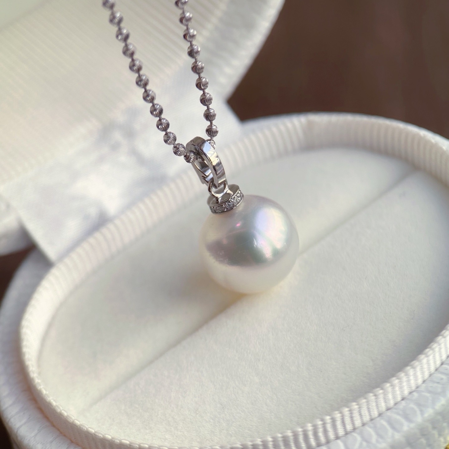 Pt铂金镶嵌钻石吊坠配件空托