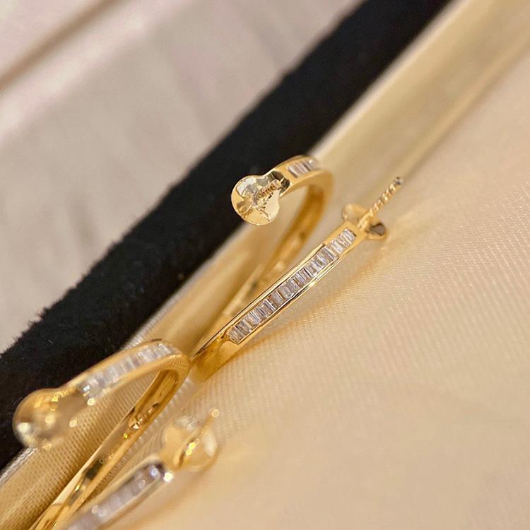 18K金钻石7-8mm海水珍珠戒指配件时尚精致圆形裸珠双珠指环戒托