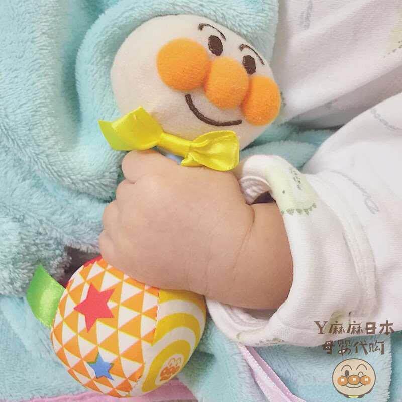 日本面包超人新生婴儿宝宝星星手摇铃儿童彩色铃响板沙锤益智玩具