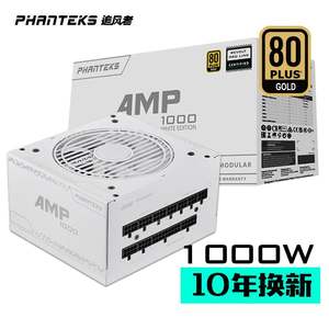 追风者 AMP 650 750 850 1000白金牌白色全模组ATX SFX机箱电源