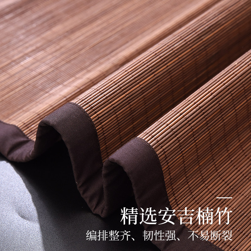 贵品电动竹帘家用全遮光竹帘户外阳台装饰竹帘子门帘家用遮阳帘