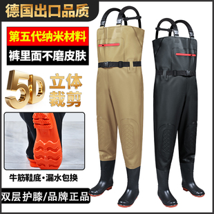 下水裤男全身防水半身高级防水裤赶海连体裤男雨裤水库钓鱼涉水裤