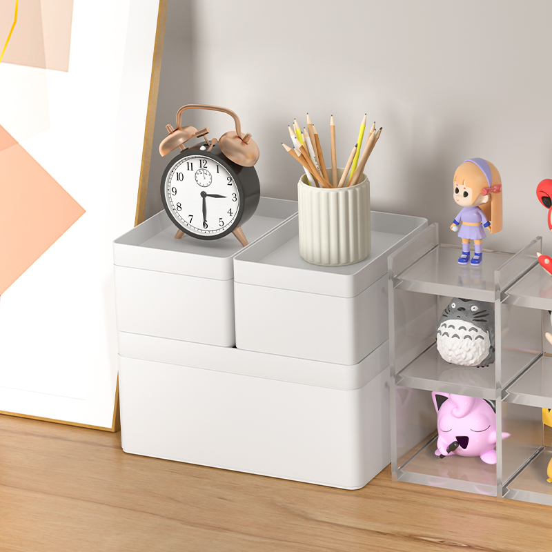 桌面塑料收纳盒置物整理盒子