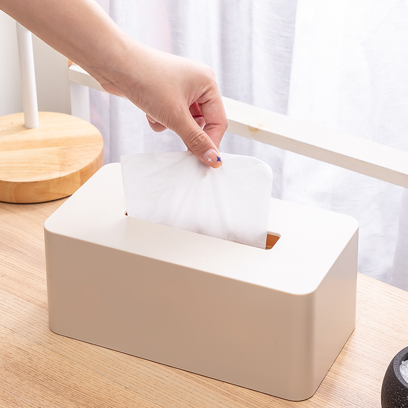 北歐風家庭桌面紙巾盒塑料面巾盒
